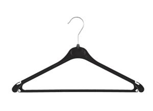 Kunststof hanger, model K43, zwart