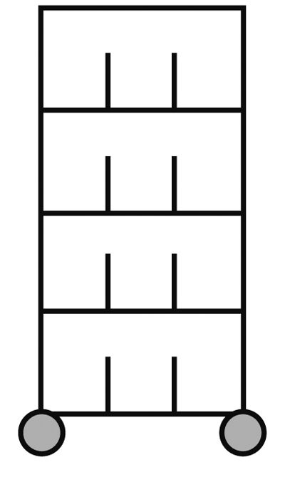12-vaks, L. 91 cm.