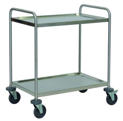 Serveerwagen RVS - 2, 3 en 4 plateaus