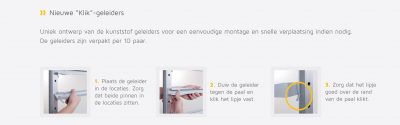 UBeFlex® Klik-geleiders